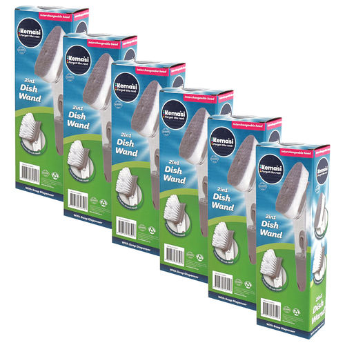 6PK kemasi Soap Dispensing Cleaning Brush Home Cleaning