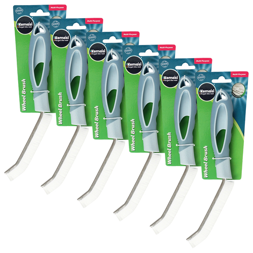 6PK kemasi Wheel Brush Home Bathroom Kitchen Cleaning