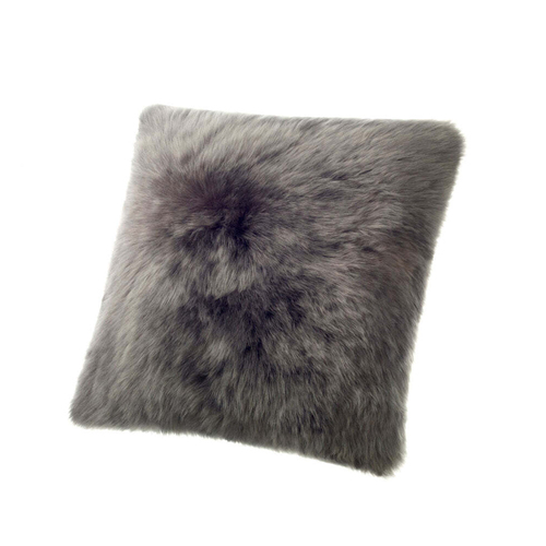 Huxford Grove The Gulgong Sheepskin Cushion 50cm - Steel