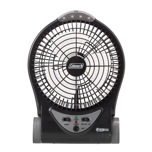 Coleman Fan Lithium Ion Rechargeable Table Fan Outdoor Camping 6cm Black