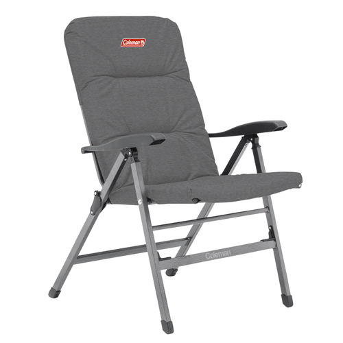 Coleman Chair Flat Fold Pioneer Heather Wide Camping Outdoors