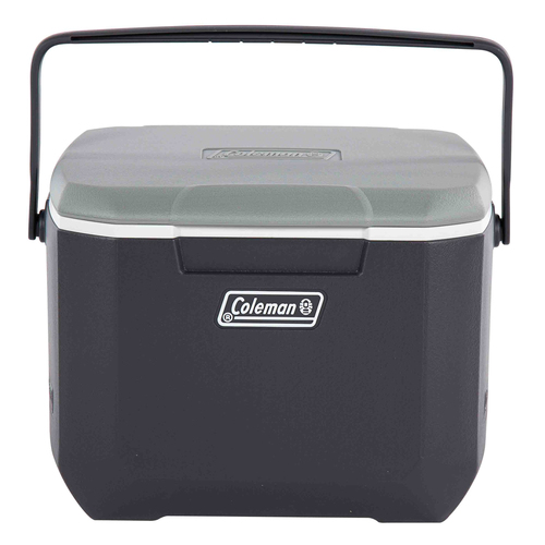 Coleman Plastic Cooler Personal Hard Cooler Outdoor Camping 15L Black/Grey