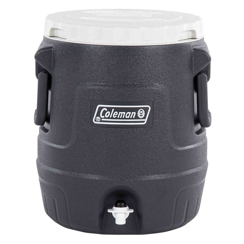 Coleman Plastic Cooler Keg Grey Outdoor Camping Equipment 10L Black/Grey