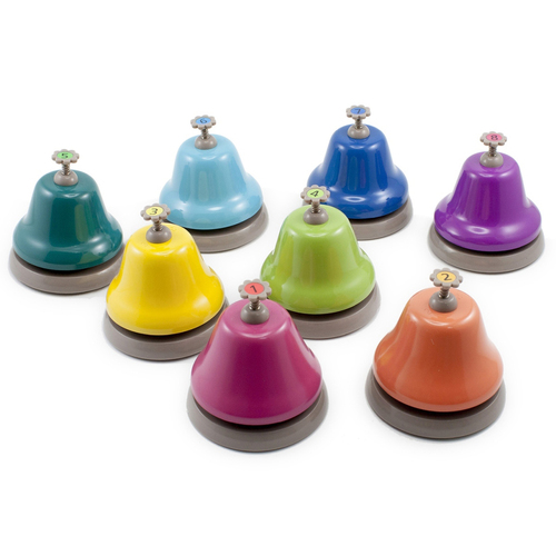 8pc Kidstart Rainbow 8cm Musical Desk Bells Kids Toy Set 3+