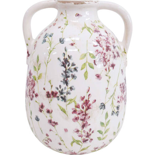 LVD Ceramic Flower Vase Urn Home Decor 21cm Peite Maison