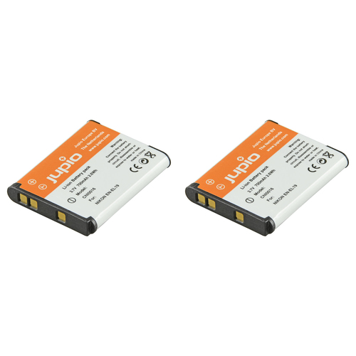 2PK Jupio Li-Ion 3.7V 700mAh Rechargeable Battery For Nikon EN-EL19 Camera