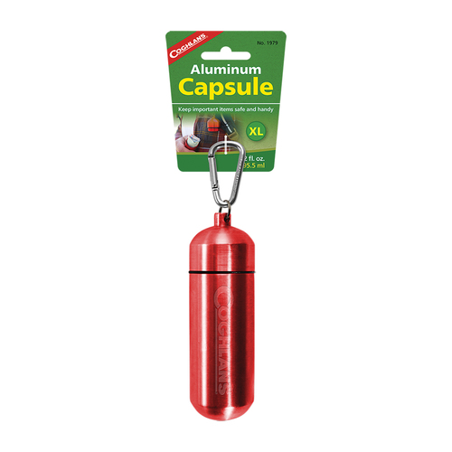 Coghlans 12.5cm Aluminium Portable Carry Capsule X-Large Red