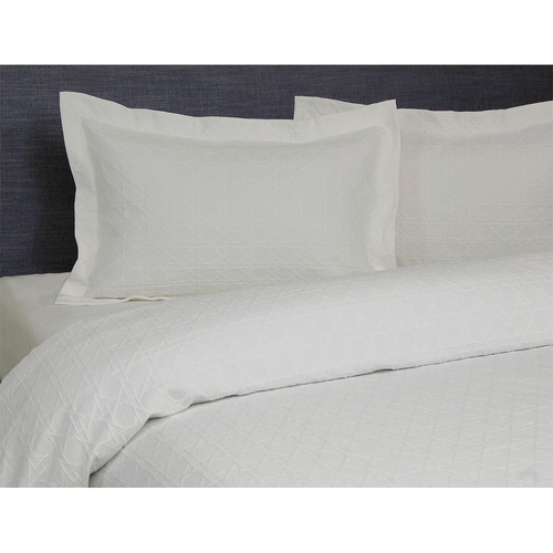 Jason Commercial Queen/King Bed Villa Matelasse Coverlet 250x240cm White