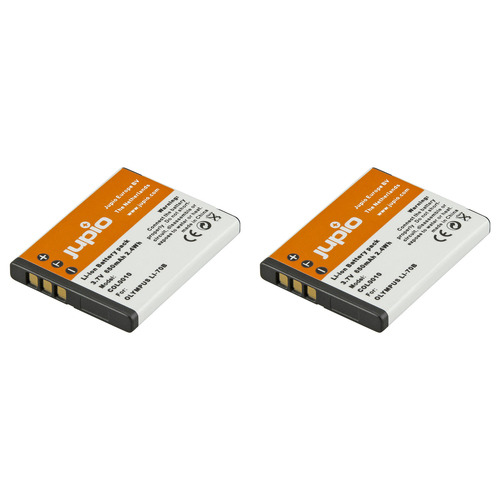 2PK Jupio Li-Ion 3.7V 650mAh Rechargeable Battery For Olympus Li-70B Camera