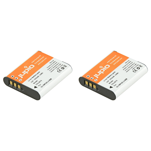 2PK Jupio Li-Ion 3.6V 1270mAh Rechargeable Battery For Olympus Li-90B/Li-92B Camera