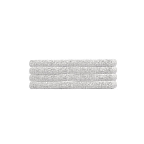 4pc Bambury Home Living soft Chateau Hand Towel 40x70cm White 40 x 70cm