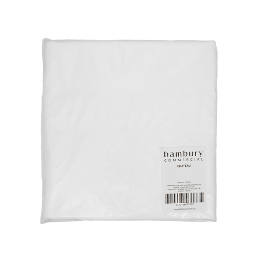 Bambury Size King Single Bed Chateau Flat Sheet White Home Bedding