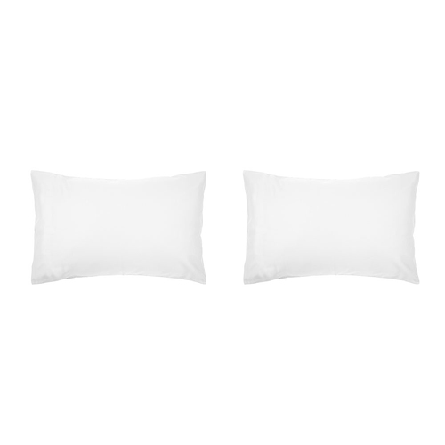 2PK Bambury Home Living Decorative Std Chateau Pillowcase White Woven