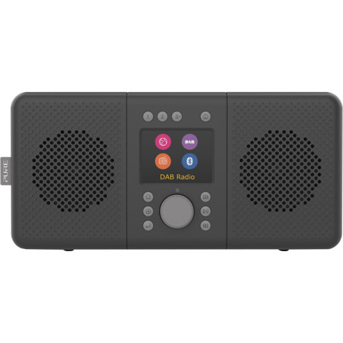 Pure Stereo DAB+ Digital FM Internet Radio Bluetooth Elan Charcoal Portable