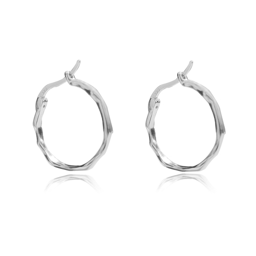 Culturesse Original 20mm Everyday Hoop Earrings - Silver