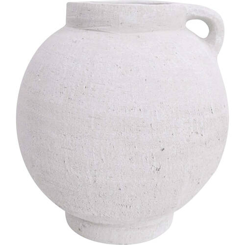 LVD Ceramic Vase Home/Room Decor 24.5cm White Cassis