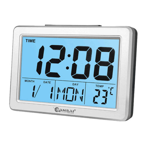 Sansai LCD Alarm Clock Assorted