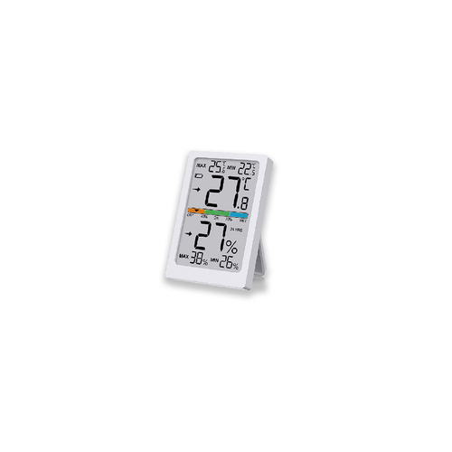 Sansai LCD Digital Thermometer & Humidity Monitor 7x10cm - White