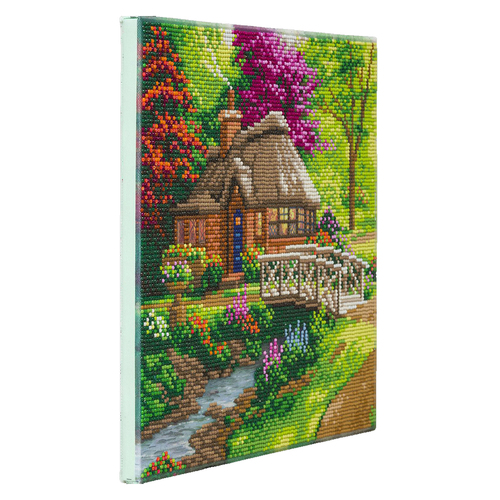 Craft Buddy Friendship Cottage 30x30cm Crystal Art Kit 8y+