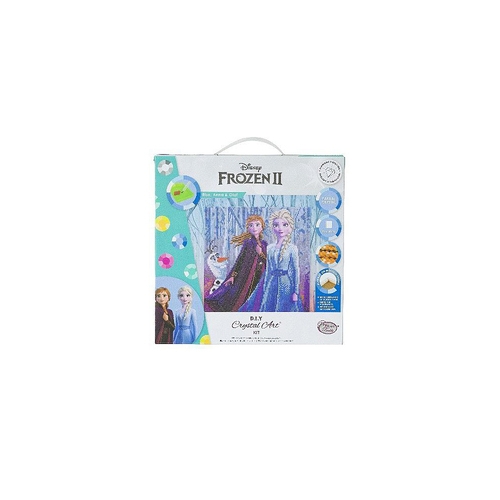 Craft Buddy Elsa Anna & Olaf 30x30cm Crystal Art Kit 8y+