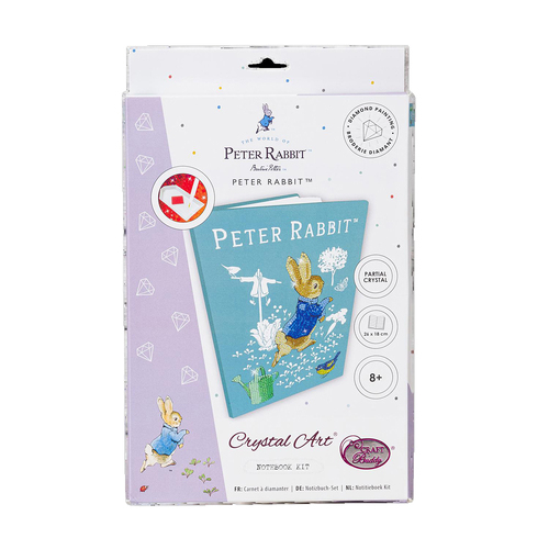 Craft Buddy Peter Rabbit 50-Pages Notebook Crystal Art Kit 18x26cm 8y+