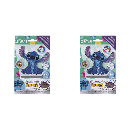 2x Craft Buddy Disney Stitch Diamond/Crystal Art Buddies Figurine 6y+