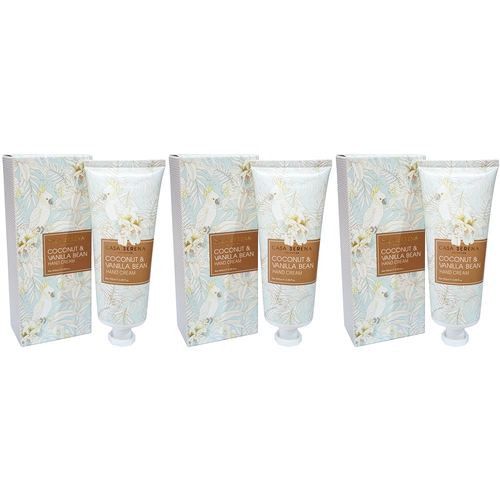 3PK LVD Scented 100ml Hand Cream Moisturiser Tube - Vanilla Bean