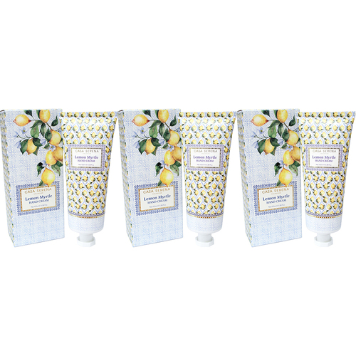 3PK LVD Scented 100ml Hand Cream Moisturiser Tube - Lemon Myrtle