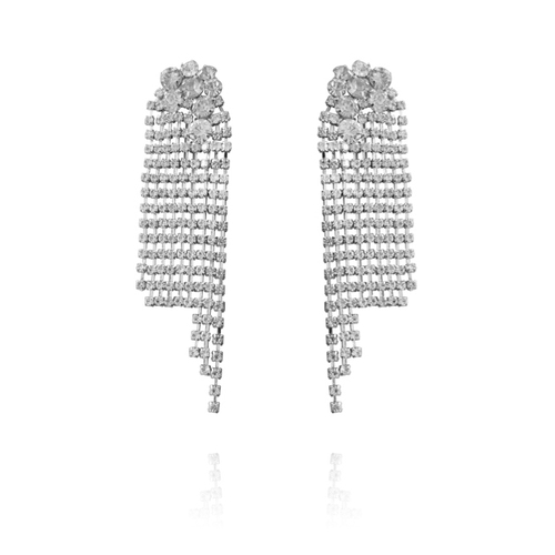 Culturesse Montana 90mm Earrings For Pierced Ears - Silver