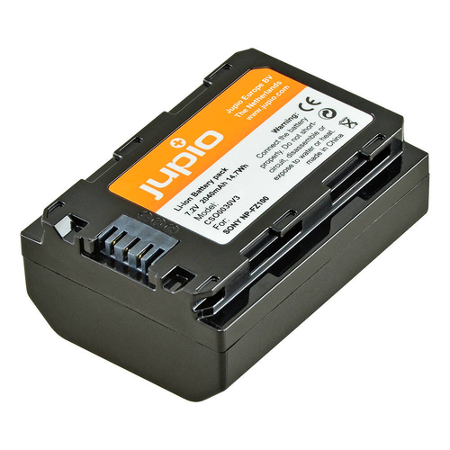 Jupio Li-Ion 7.2V 2040mAh Rechargeable Battery For Sony NP-FZ100 Camera