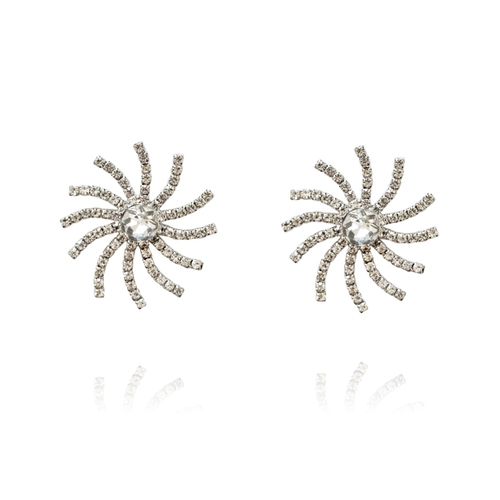 Culturesse Stealing Sunlight 53mm Statement Earrings For Pierced Ears - SLV