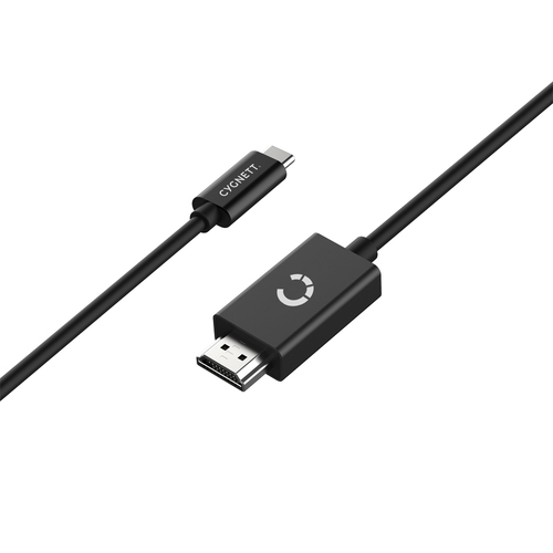 Cygnett Unite 4K/60Hz Resolution USB-C to HDMI Braided Cable 1.8m - Black