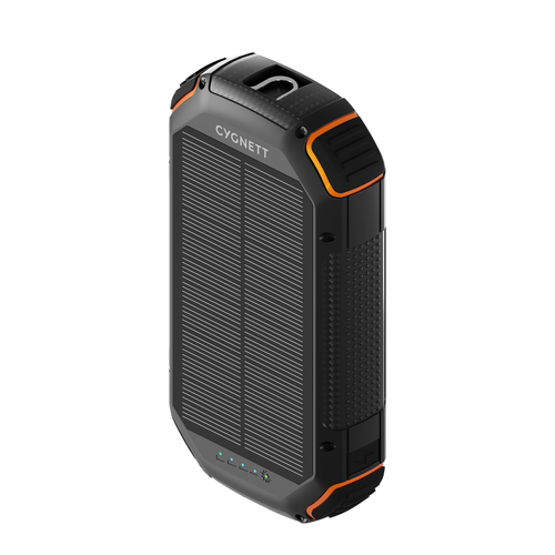 Cygnett Gen 2 ChargedUp 20000mAh Outdoor Solar Power Bank Charger - Black