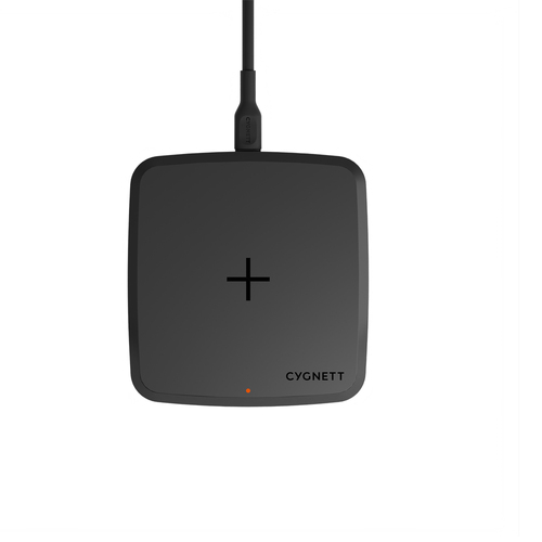 Cygnett ChargeBase15W Wireless Phone Fast Charger - Black