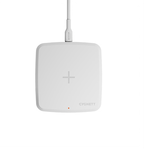 Cygnett ChargeBase15W Wireless Phone Fast Charger - White