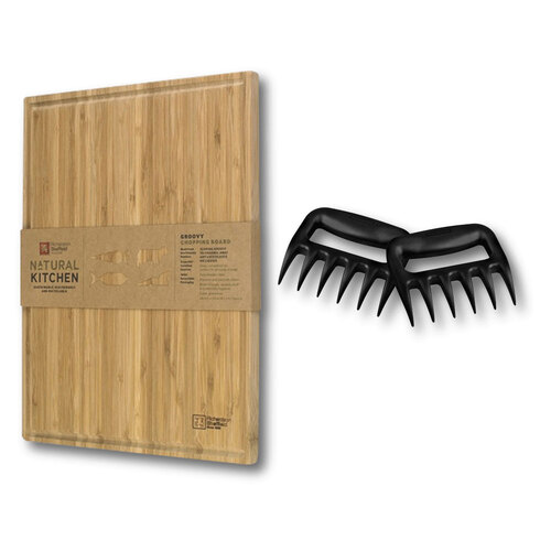 Richardson Sheffield Bamboo Wood Cutting Board w/ BBQ Claws