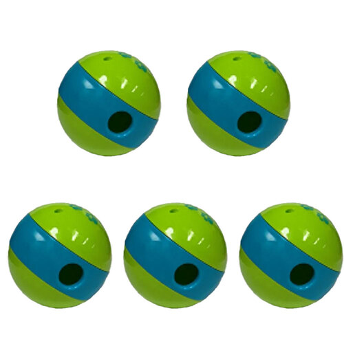 5PK Jolly Pooch Activity Treat Ball Dog Toy Small 8cm