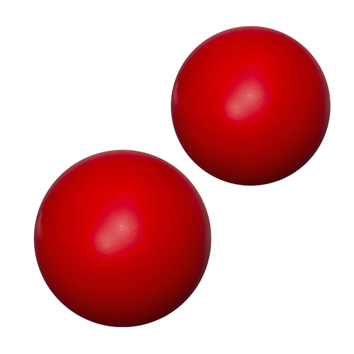 2PK Percell 6cm Solid Rubber Dog Toy Ball Red