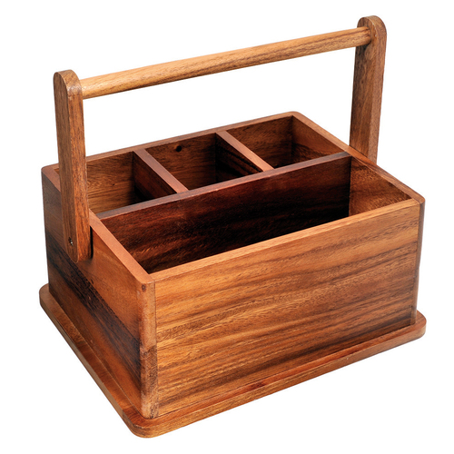 Davis & Waddell Acacia Wood BBQ Caddy Natural 27x22cm