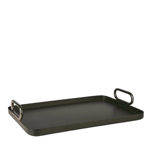 Belle Plantation Stainless Steel Tray Rectangle 44x30cm - Black