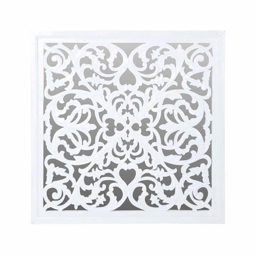 Belle Lattice Mirror Wall Hanging Home/Bathroom Decor 1.28m - White