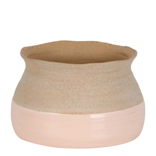 Belle Anka Ceramic Pot Planter Large Round 20cm - Blush