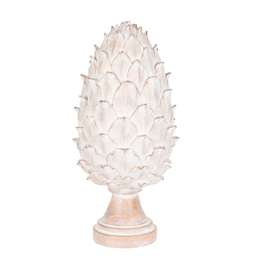 Belle Maisoor Finial Polyresin 36cm Sculpture Decor - Cream