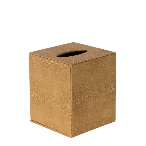 Belle Hunter PU Tissue Box Storage Square 15.5x13.5cm - Ochre