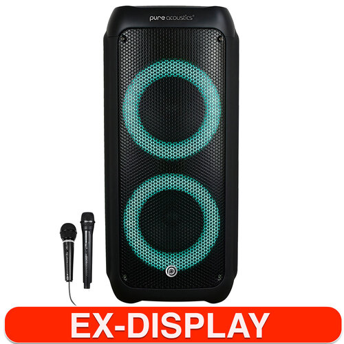 Pure Acoustics Dancer X650 PA Bluetooth Speaker/USB/FM Radio/Wireless Mic