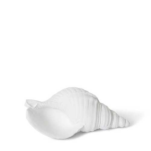 E Style 25cm Resin Conch Shell Sculpture - White