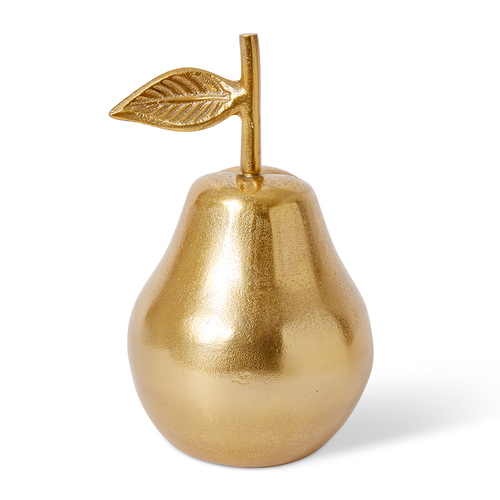 E Style Pear Home Decorative Sculpture Gold - 13 x 13 x 22cm