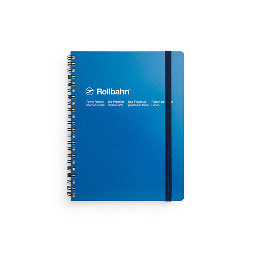 Delfonics  Rollbahn Spiral Bound Notebook Grid A5 Journal - Royal Blue