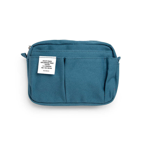 Delfonics Cotton Inner Carry Bag Pouch Small 19.5cm - Blue Grey