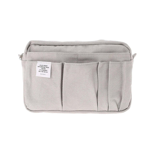 Delfonics Cotton Inner Carry Bag Pouch Medium 26.5cm - Light Grey